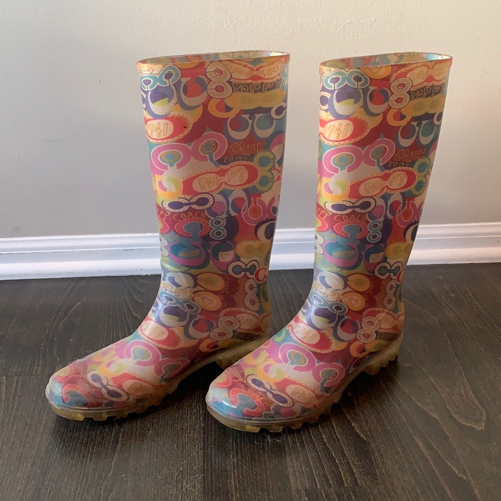 Coach Vintage Rain Boots.